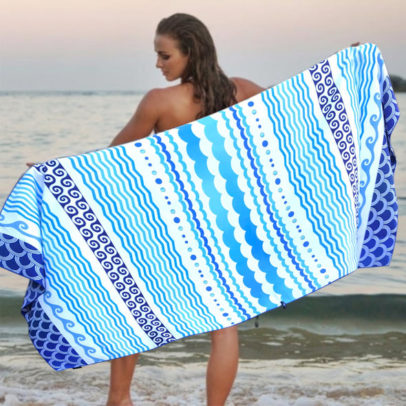 Beach Towel - Waves (78x35 inches)