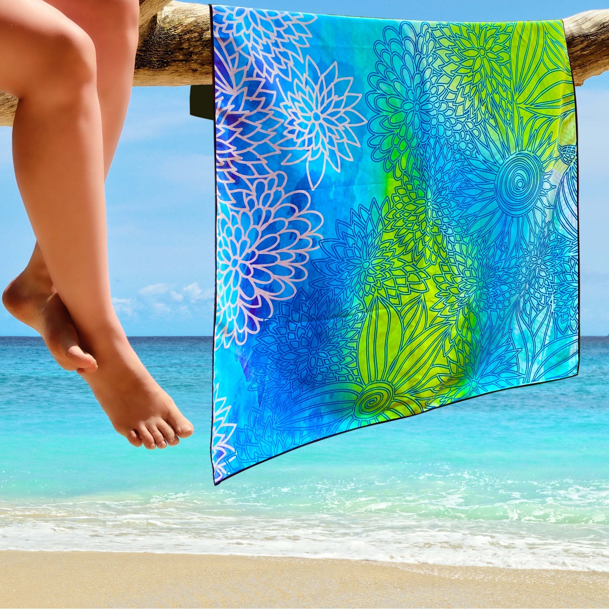 Beach Towel - Blue Green