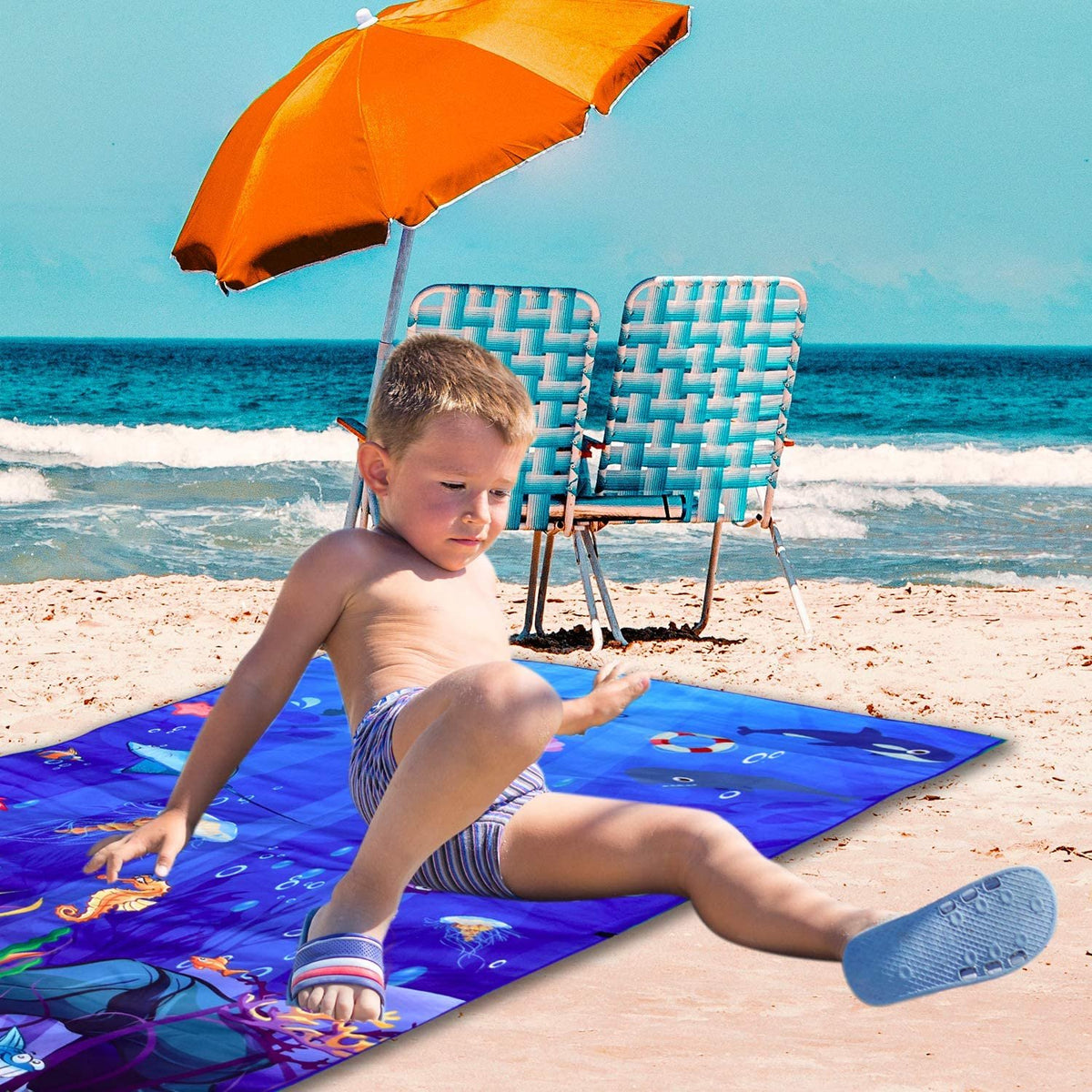 Beach Towel - Sea Animal (63x31 inches)