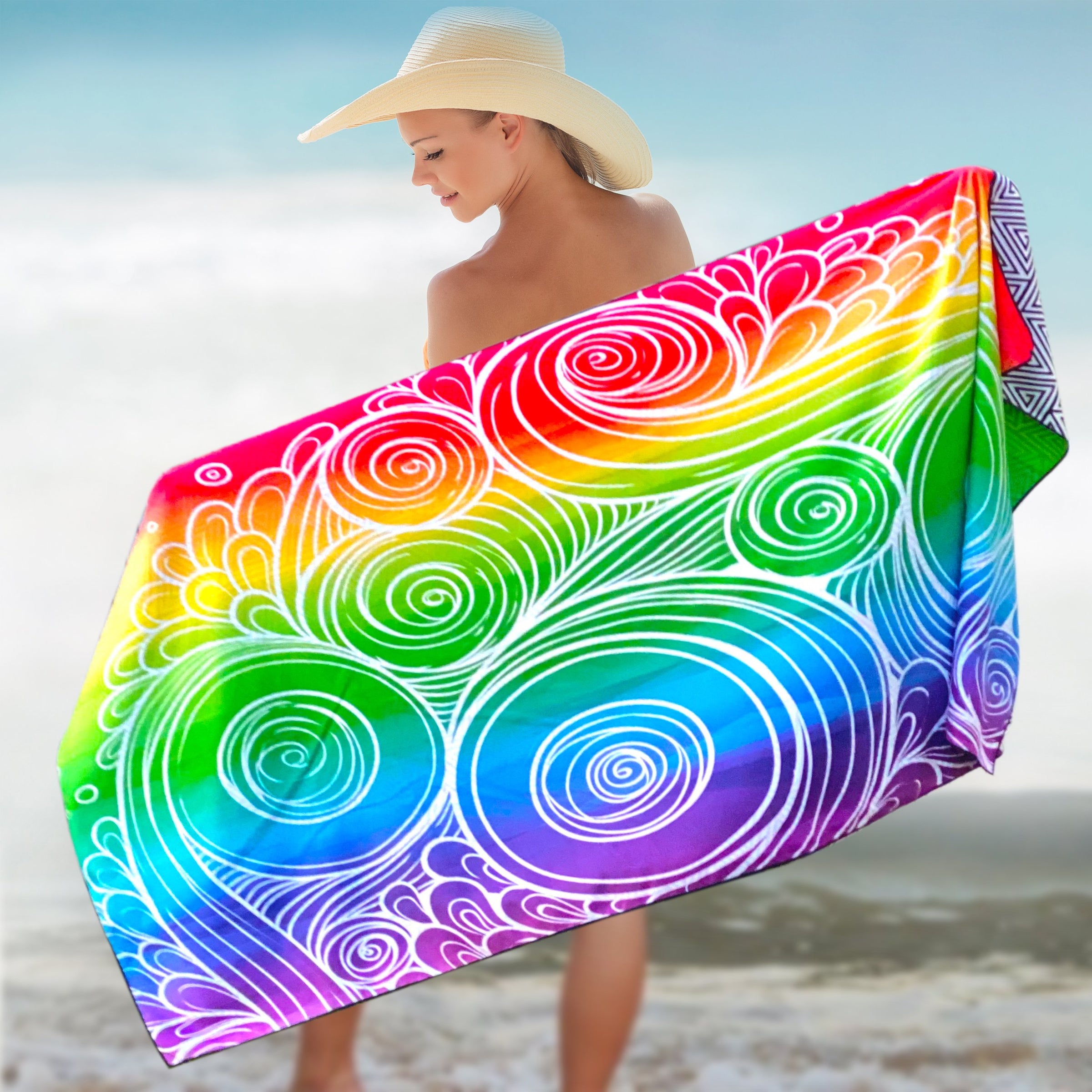 Beach Towel - Tiedeye (78x35 inches)