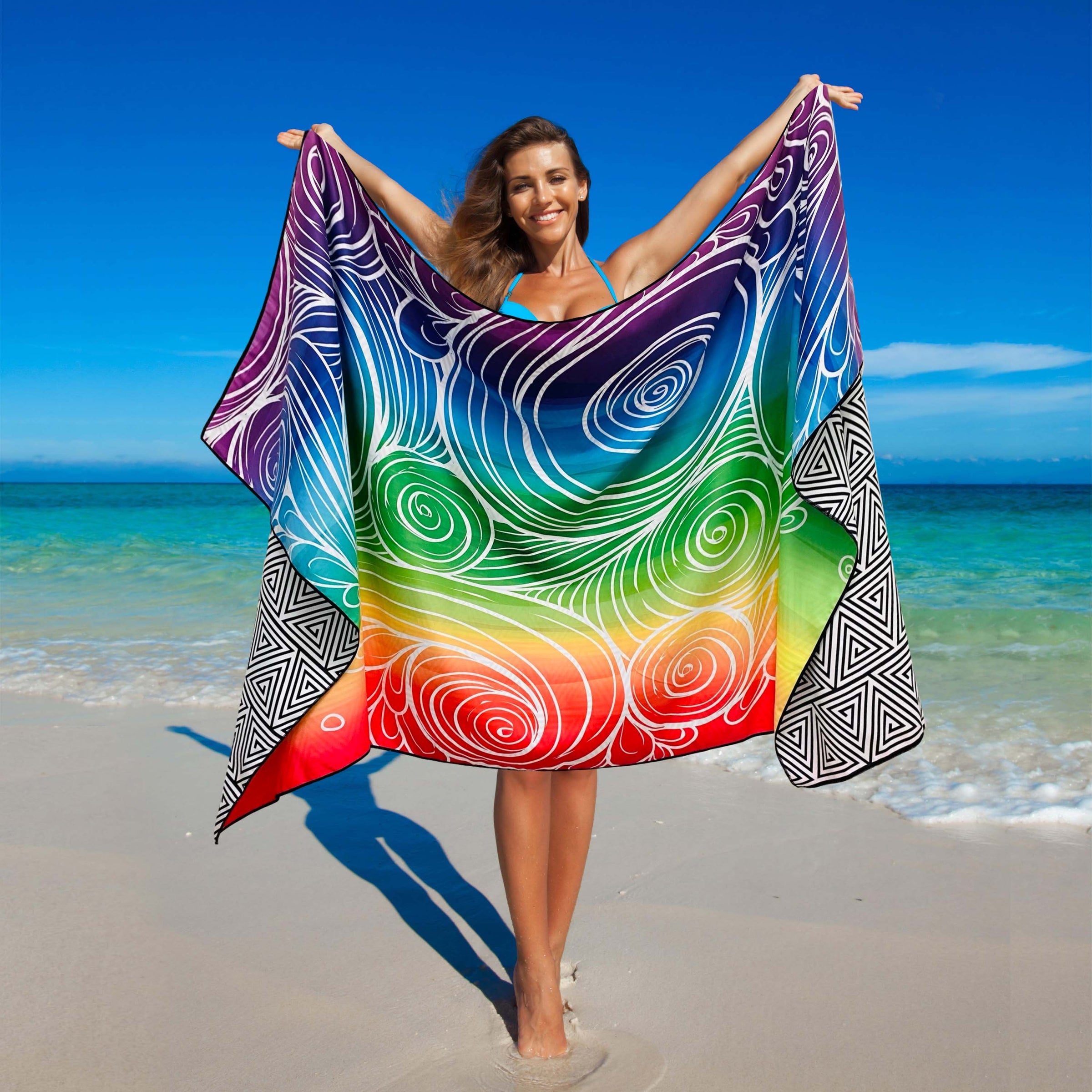 Beach Towel - Tiedeye (78x35 inches)