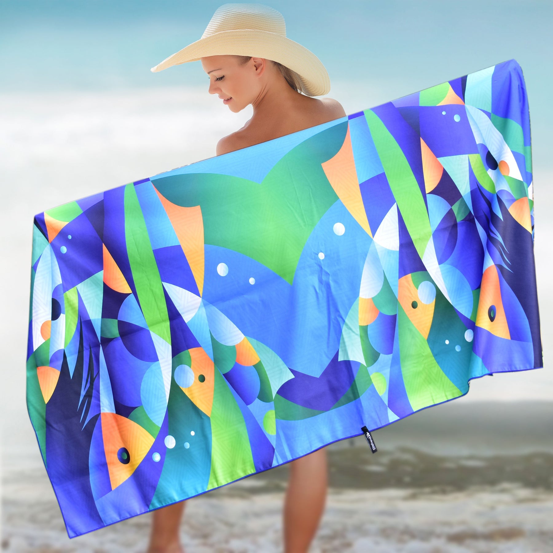 Beach Towel - Fishes (78x35 inches)