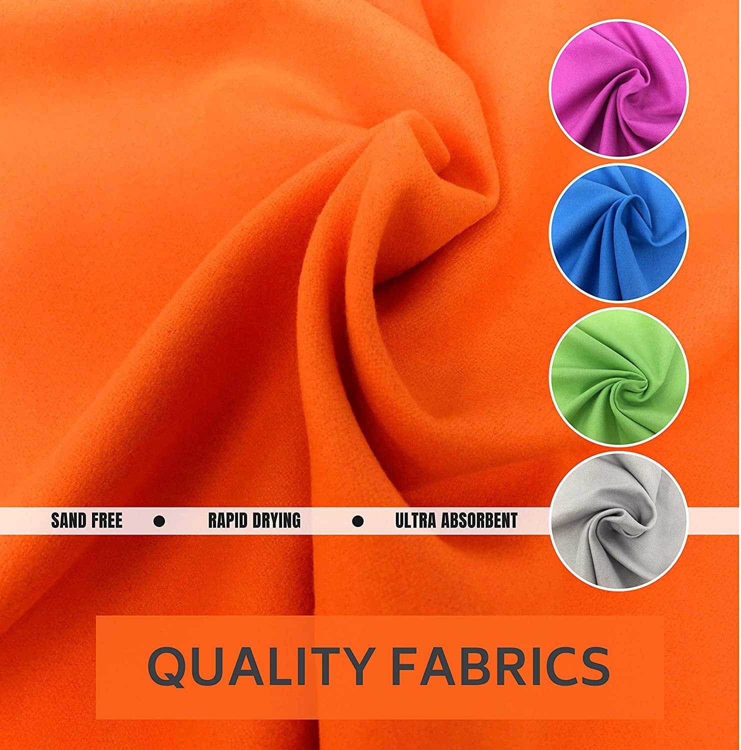 Elite Trend Microfiber Quick Dry Travel Towel:for Gym & Sports 2 Sizes:(XL 71 x 31) and(Small 31x16)- Thin Lightweight, Sand Free Towels