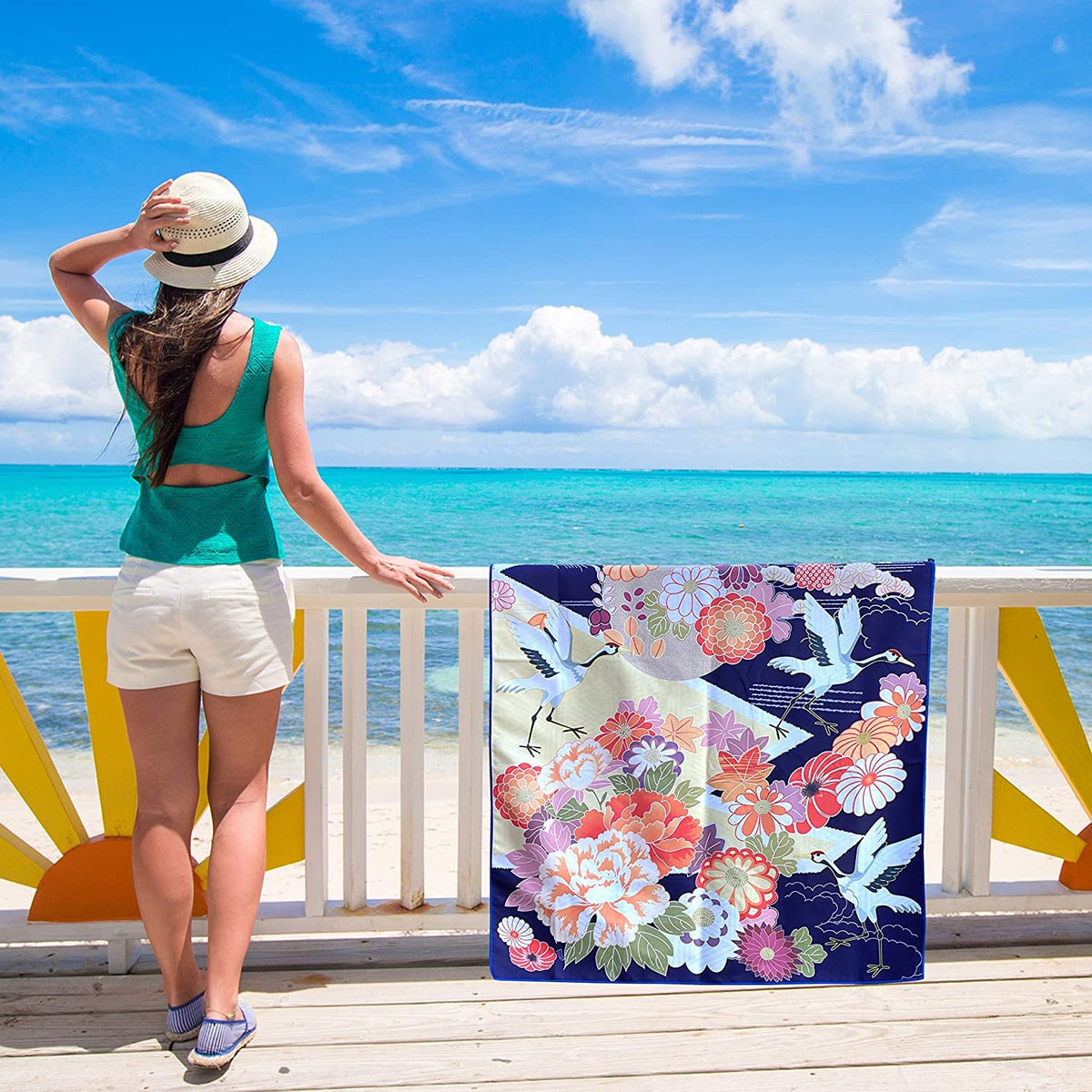 Beach Towel - Kimono Gold (78x35 inches)