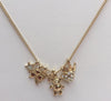 ELITE TREND Designer Style Crystal Jewelry Fashion Gold Color Alloy Colorful Rhinestone 18 Inch Necklaces
