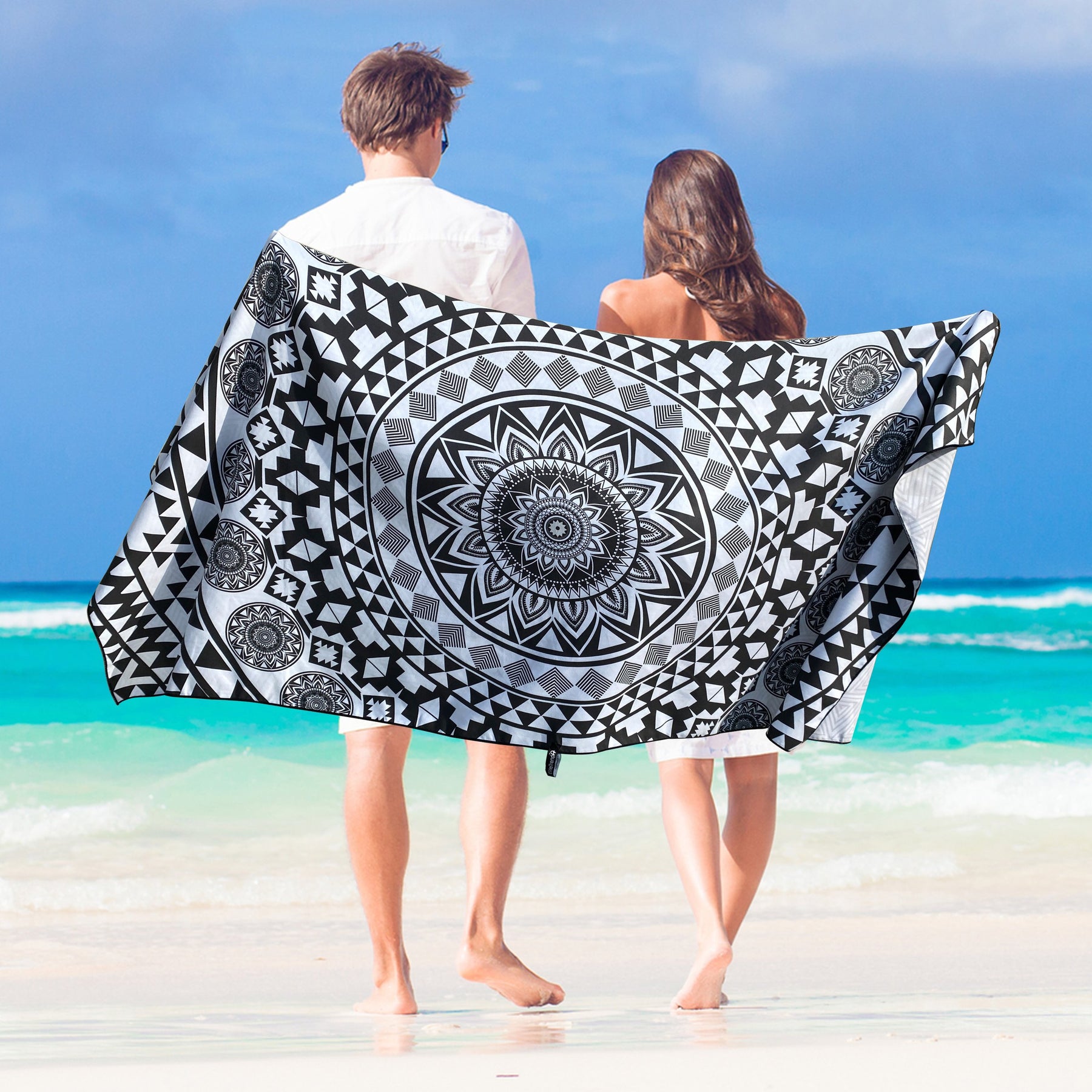 Beach Towel - Black Angel (78x35 inches)