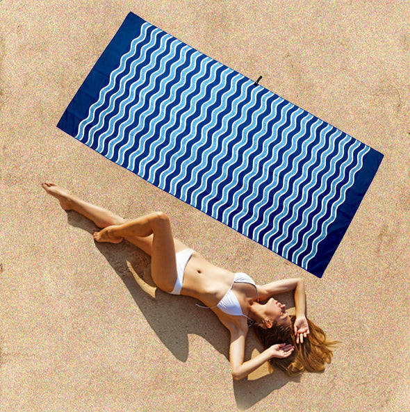 Beach Towel - Blue Sea (78x35 inches)