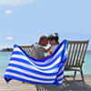 Beach Towel - Cabana Blue (78x35 inches)