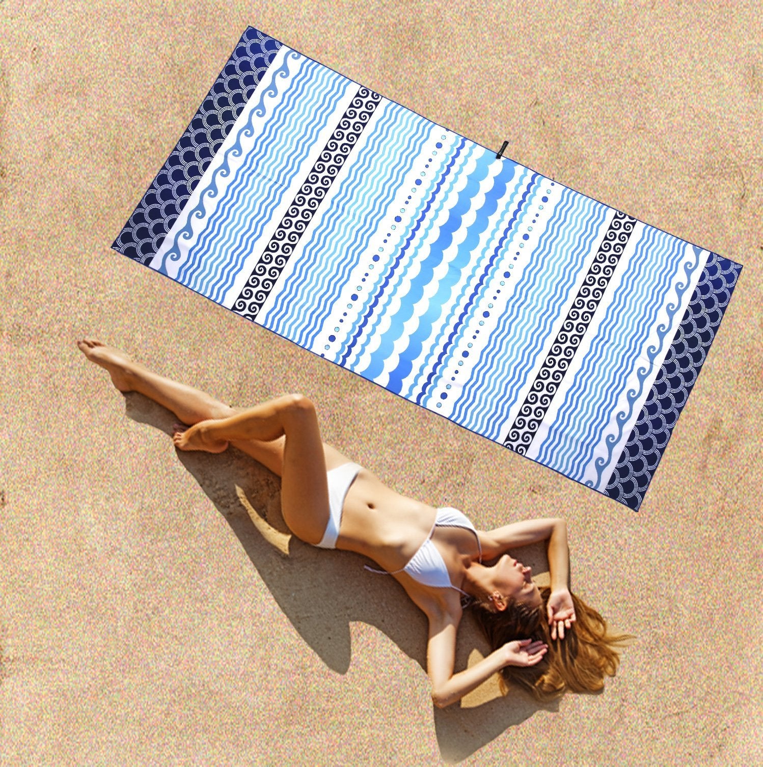 Beach Towel - Waves (78x35 inches)