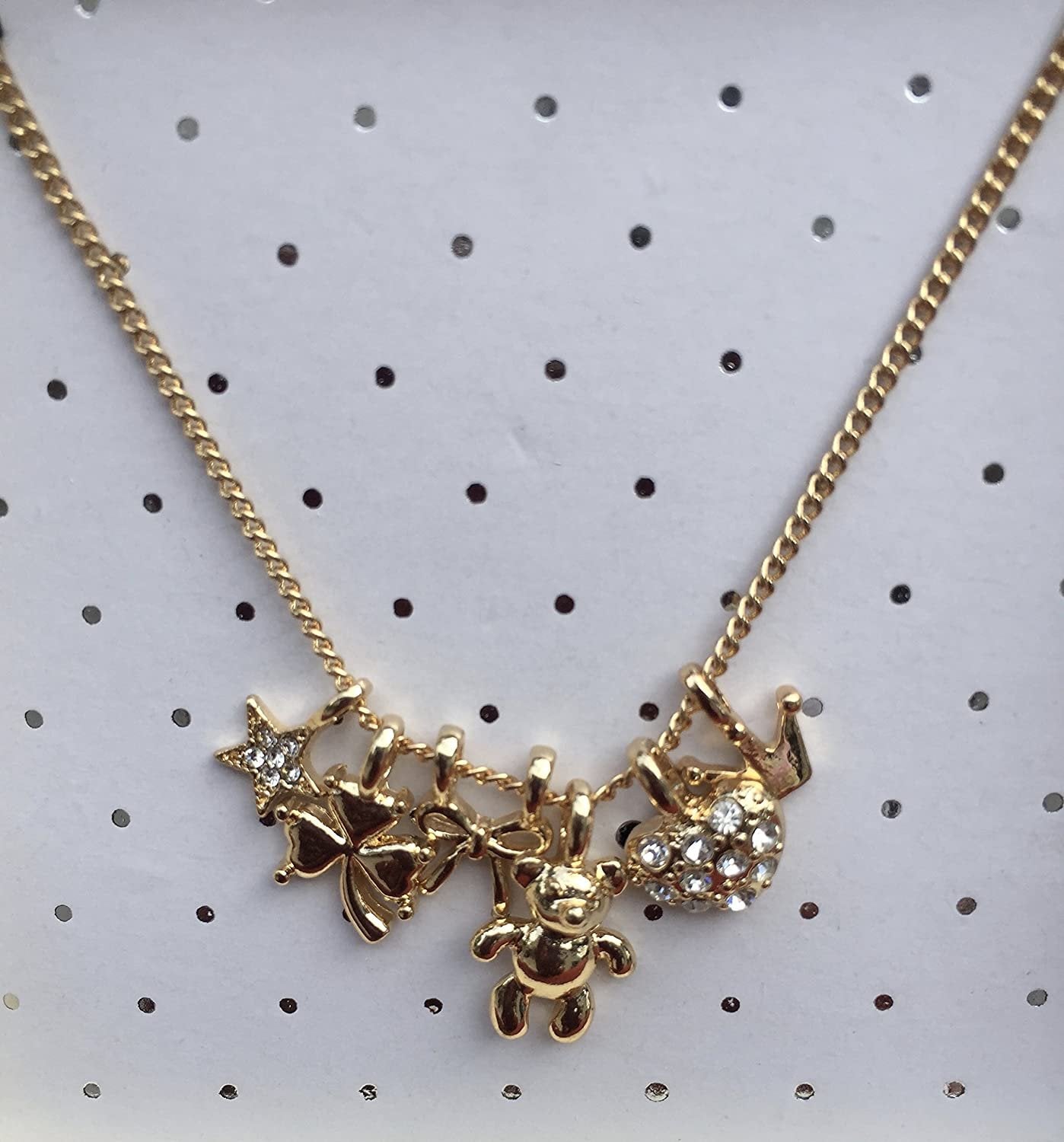 ELITE TREND Designer Style Crystal Jewelry Fashion Gold Color Alloy Colorful Rhinestone 18 Inch Necklaces