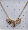 ELITE TREND Designer Style Crystal Jewelry Fashion Gold Color Alloy Colorful Rhinestone 18 Inch Necklaces