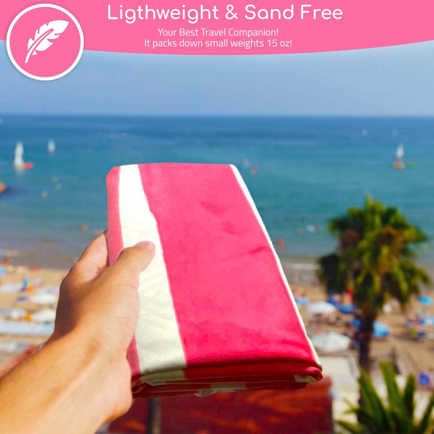 Beach Towel - Pinky (78x35 inches)
