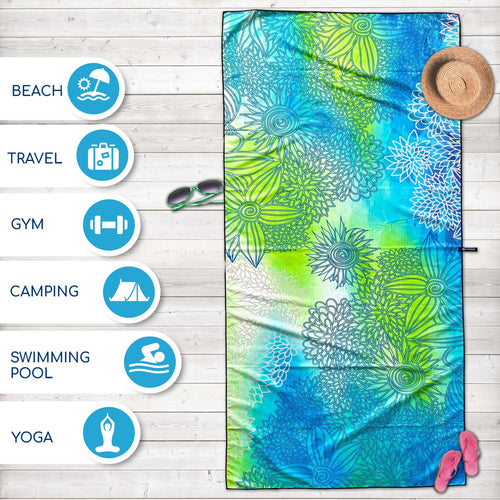 Beach Towel - Blue Green