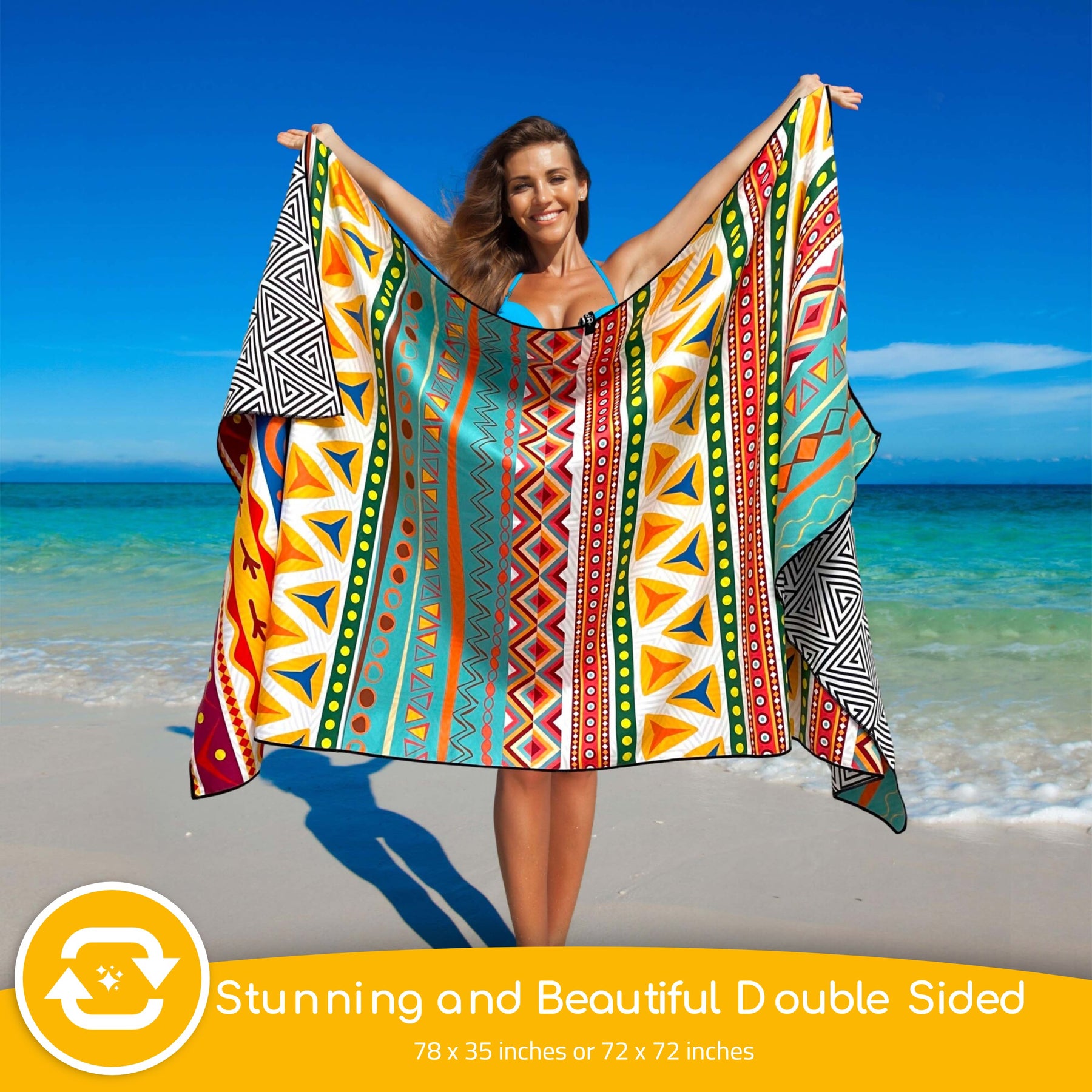 Beach Towel - Maya (78x35 inches)