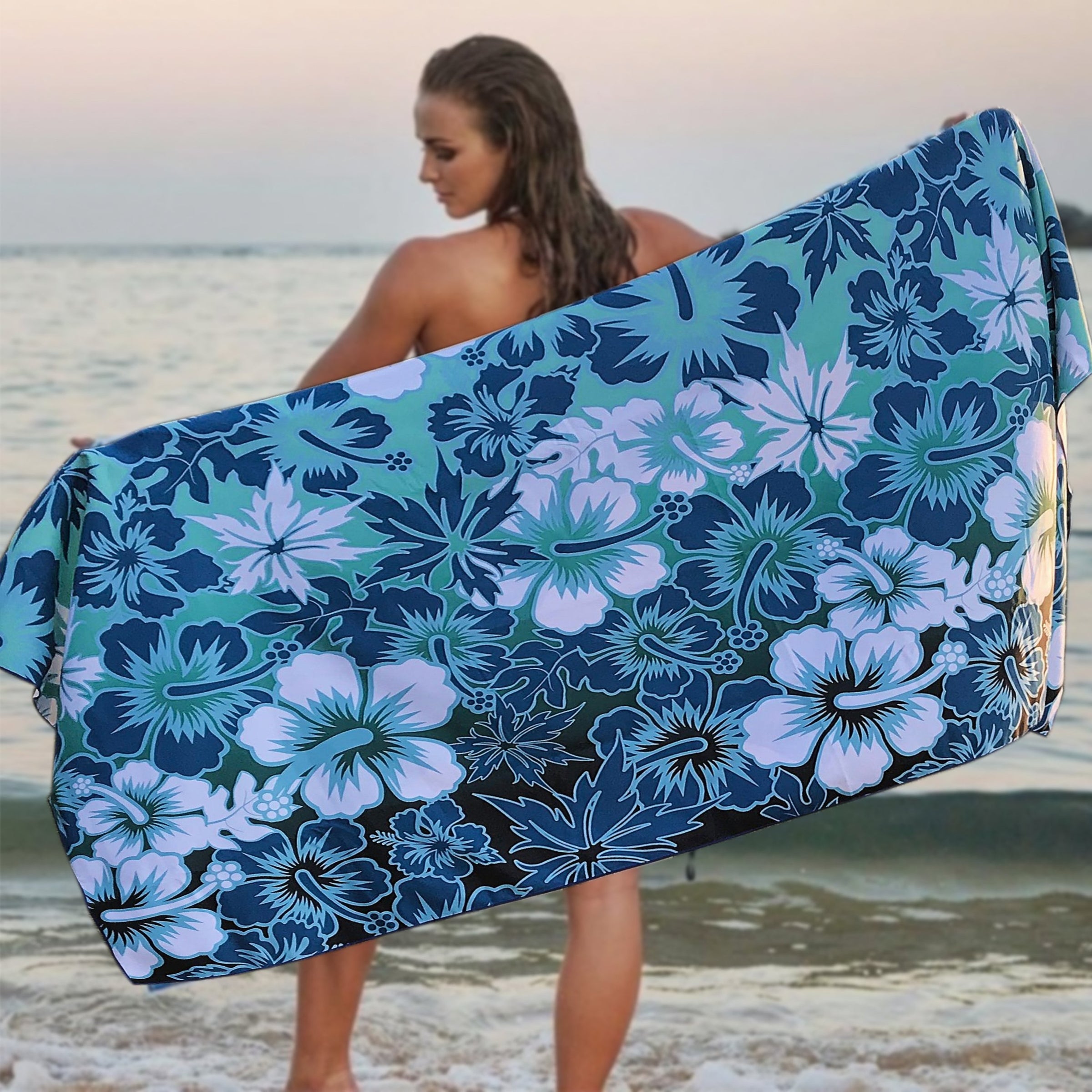 Beach Towel - Hibiscus (78x35 inches)