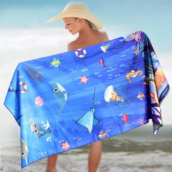 Beach Towel - Sea Animal (63x31 inches)