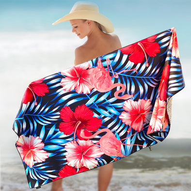 Beach Towel - Flamingo (78x35 inches)