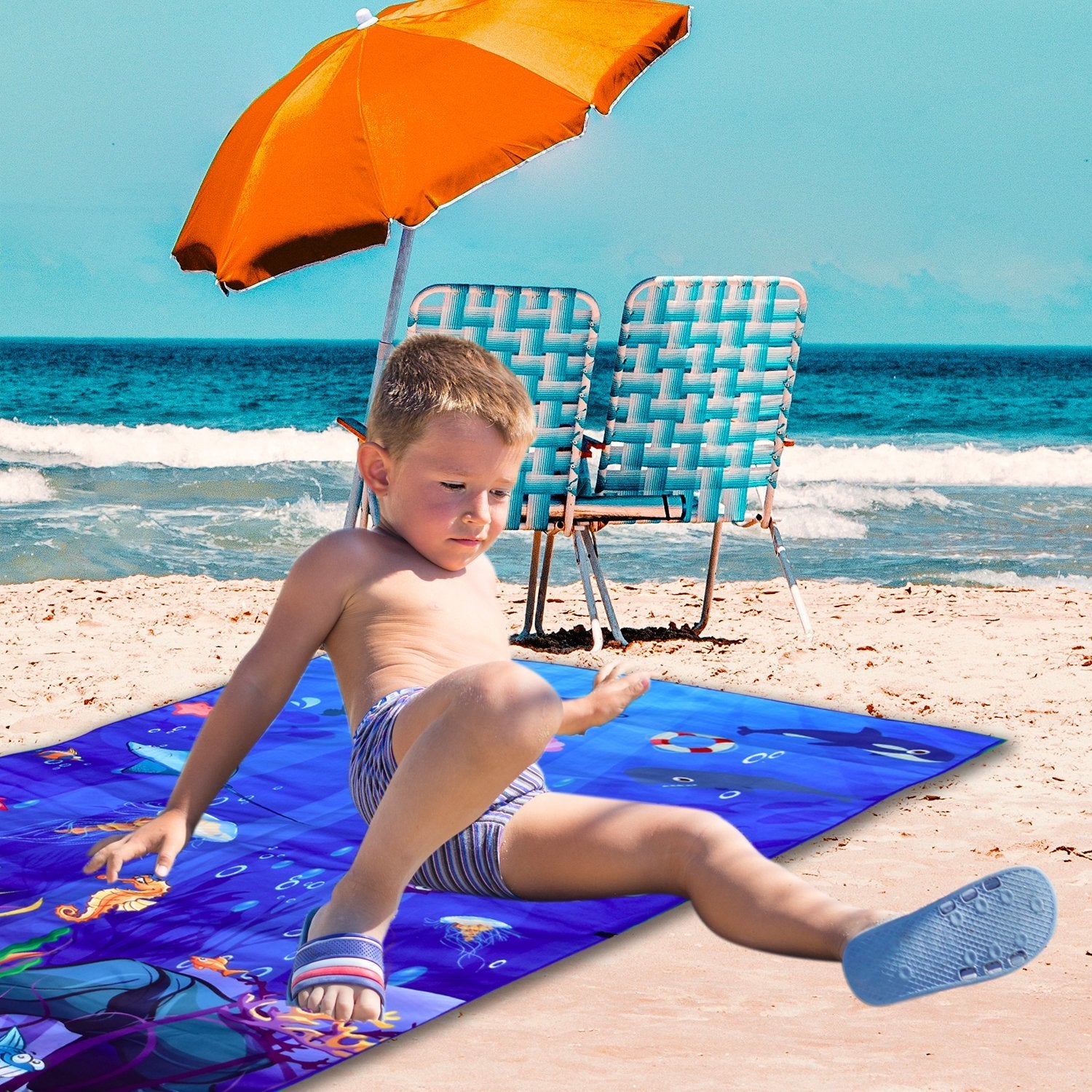 Beach Towel - Sea Animal (78x35 inches)