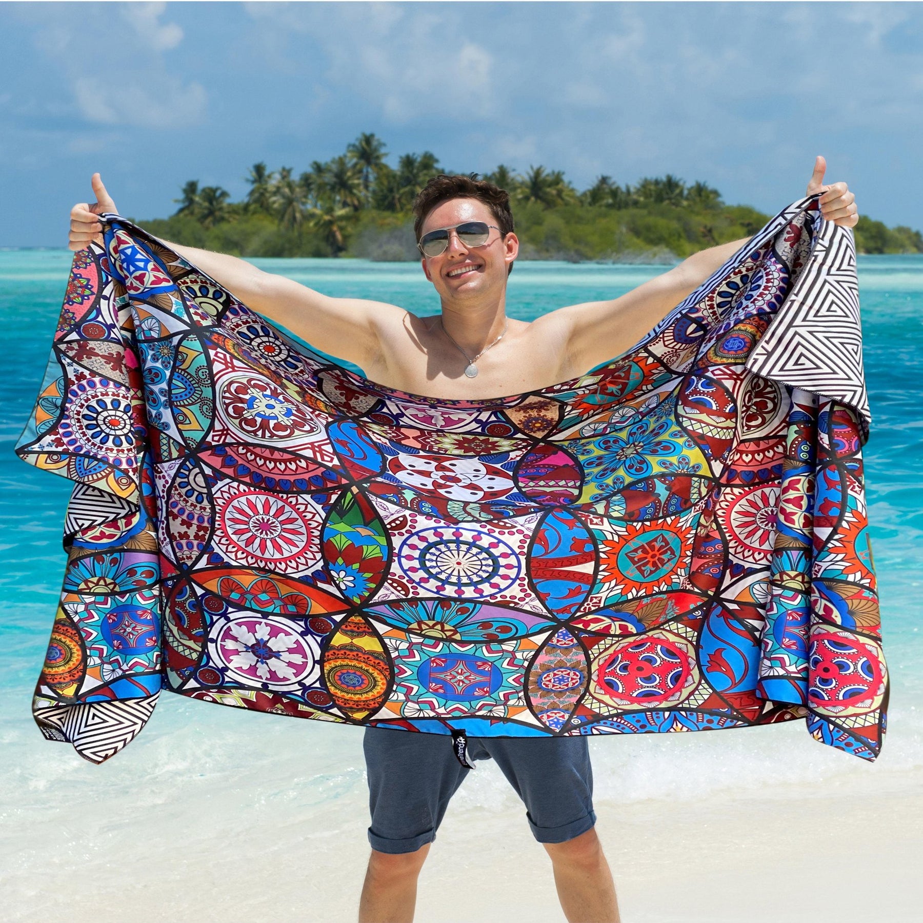 Beach Towel - Mandala (78x35 inches)