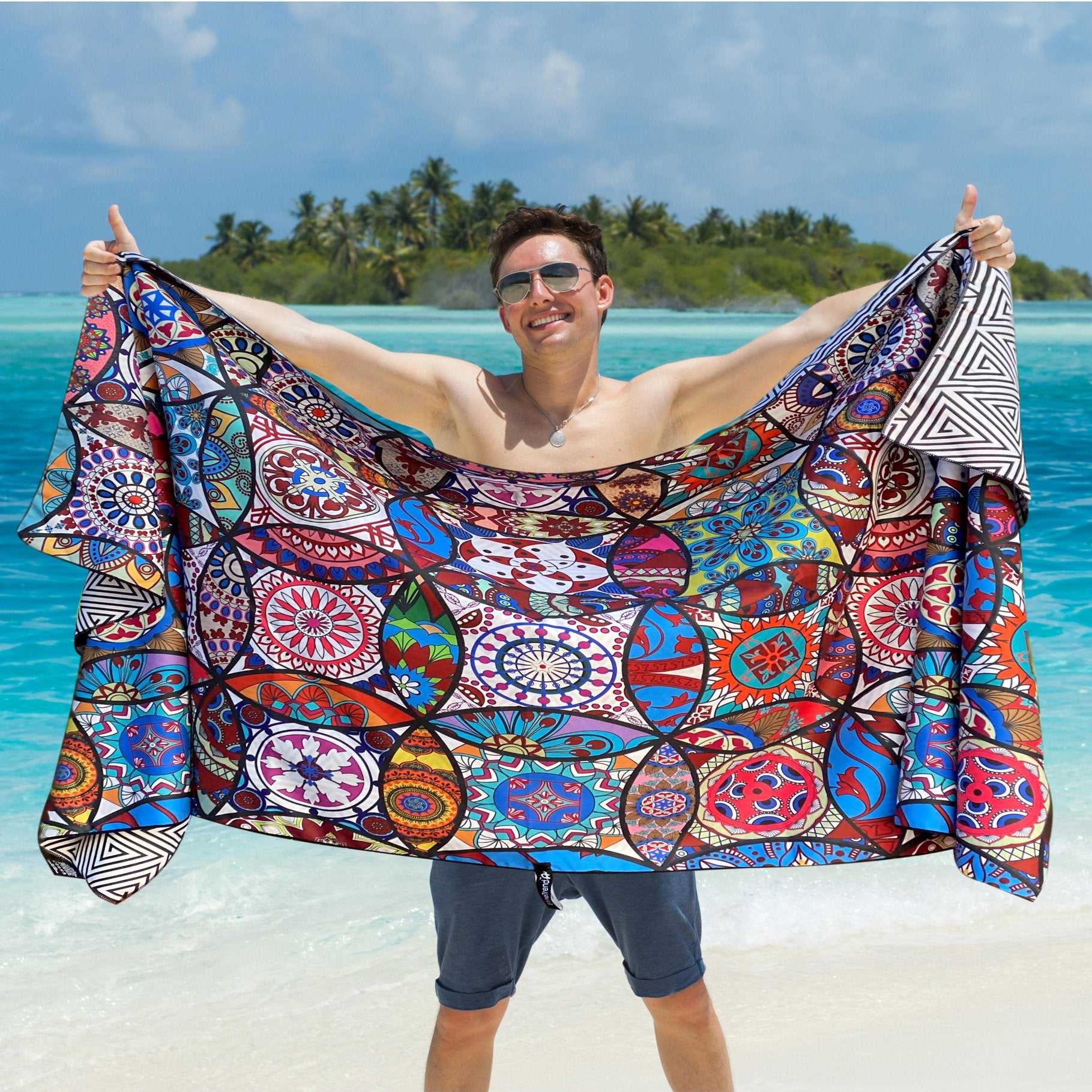 Beach Towel - Mandala (78x35 inches)