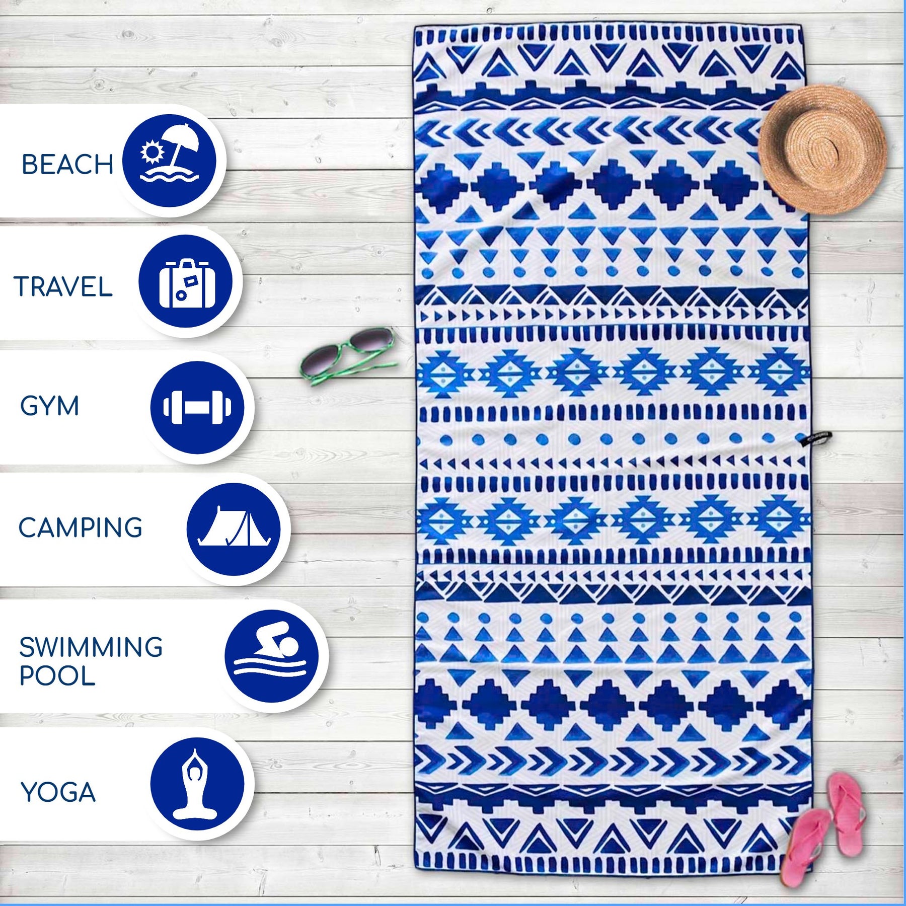 Beach Towel - Aztech (78x35 inches)