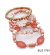 Designer Bohemian Style Crystal Pearls Jewelry Bijoux Fashion Gold Color Alloy Colorful Enamel Rhinestone Flower Multi Layer Bangles Sets by Elite Trend