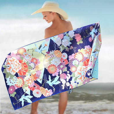 Beach Towel - Kimono Gold (78x35 inches)