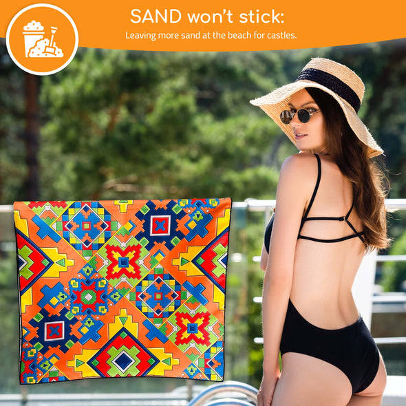 Beach Towel - Mosaic (78x35 inches)