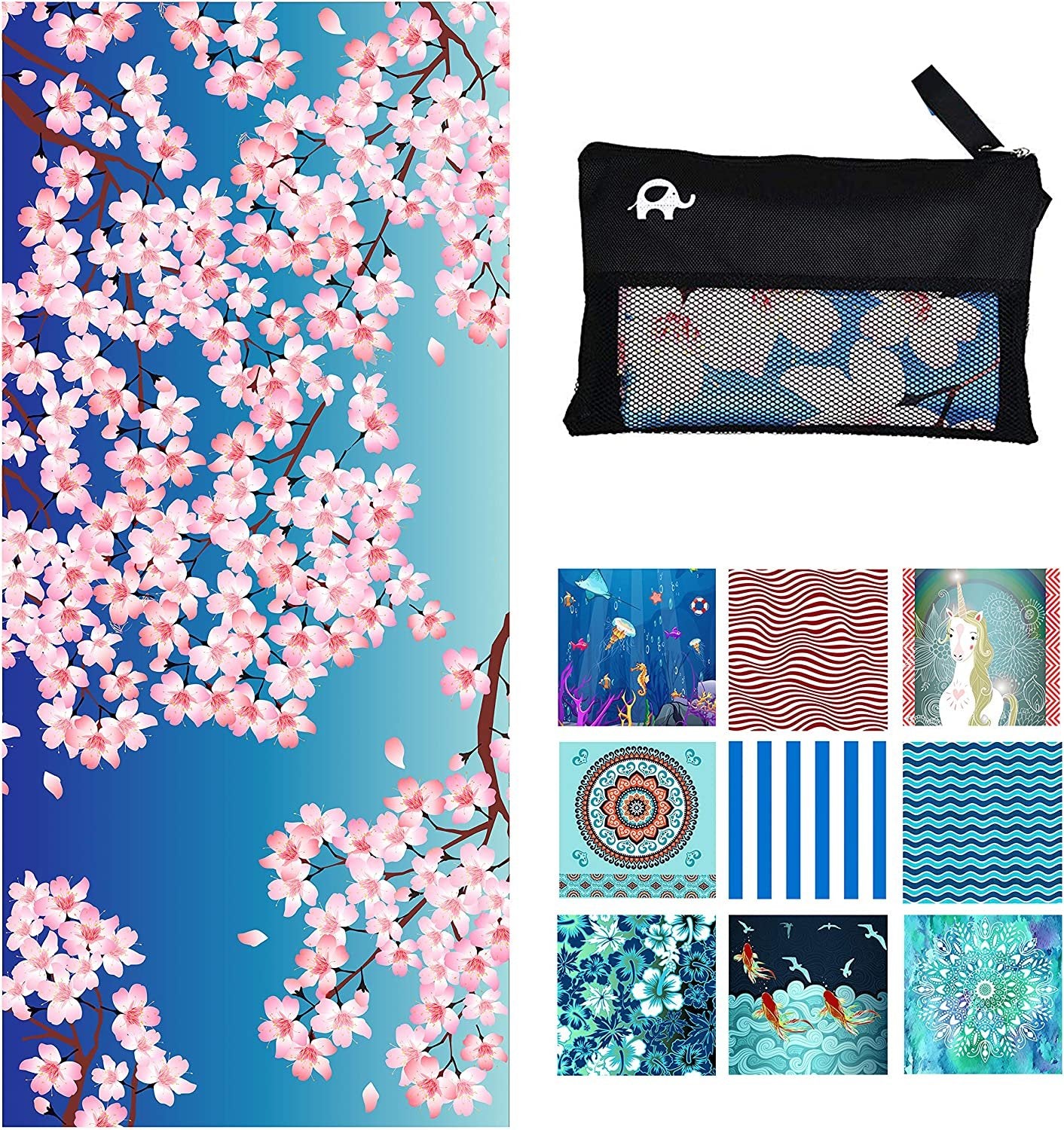 Beach Towel - Sakura (78x35 inches)