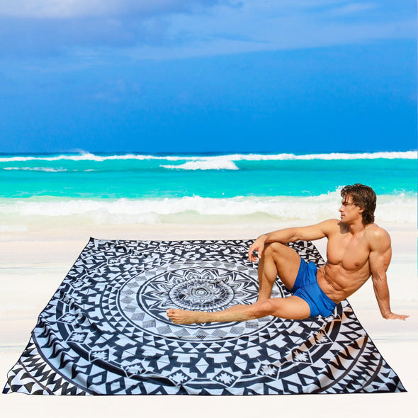 Beach Towel - Black Beauty (72x72 inches)