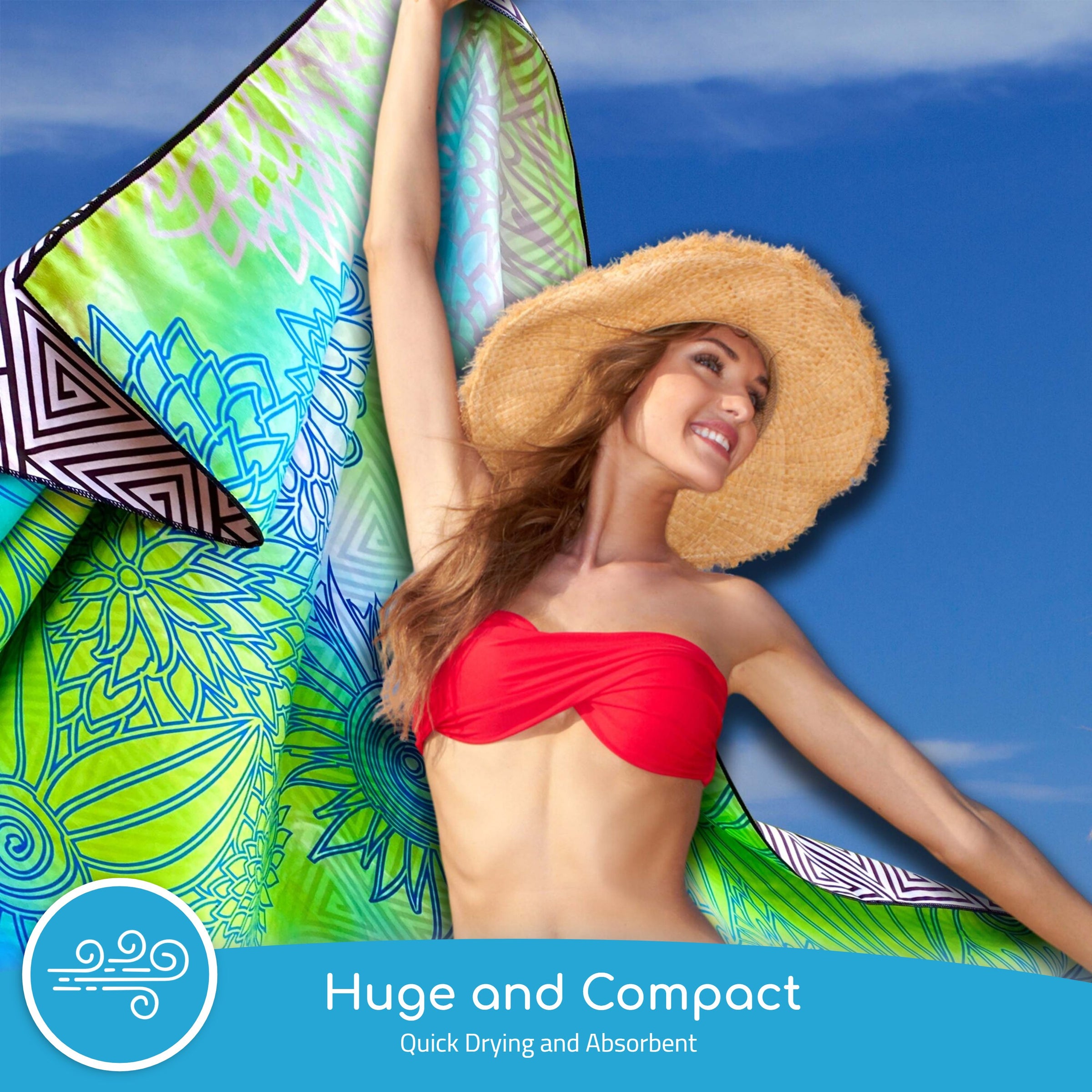 Beach Towel - Blue Green