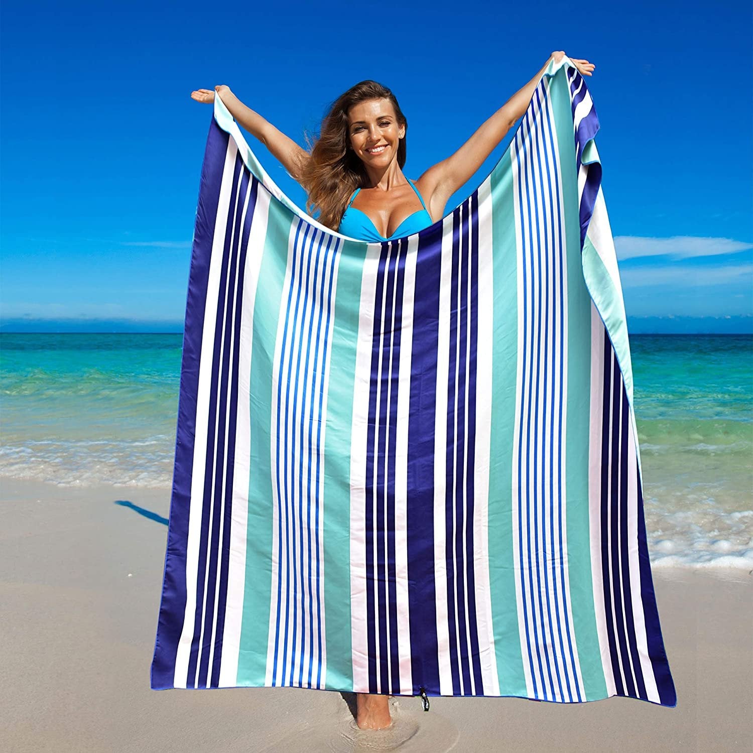 Elite Trend Beach Travel Towel Oversized Camping - XL 78 x 35 inch Lightweight Quick Dry Sand Free Extra Large Towels & Blanket - Perfect for Swim