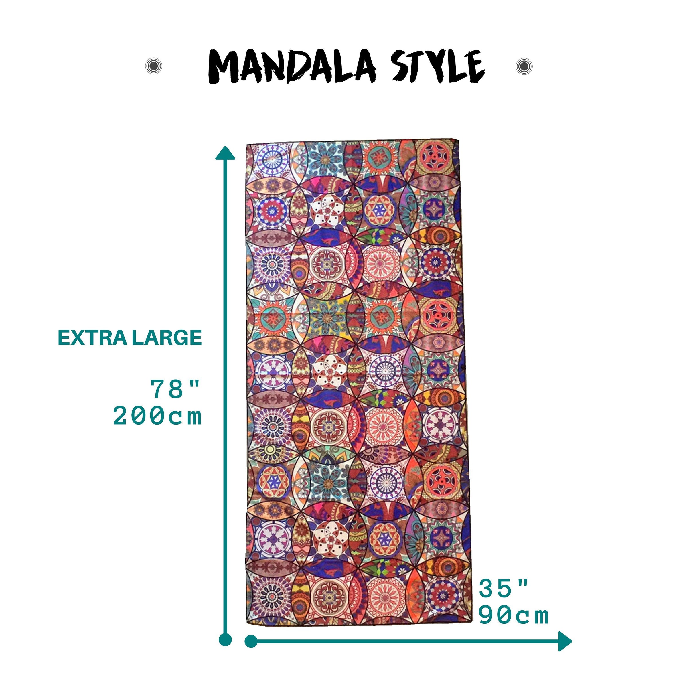 Beach Towel - Mandala (78x35 inches)